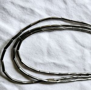 SILPADA Silver Flash .925 sterling silver black & brown strand leather necklace